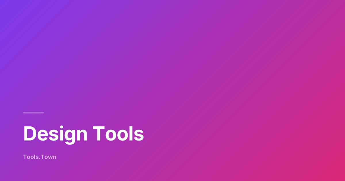 Design Tools — Free Online Design Utilities | Tools.Town